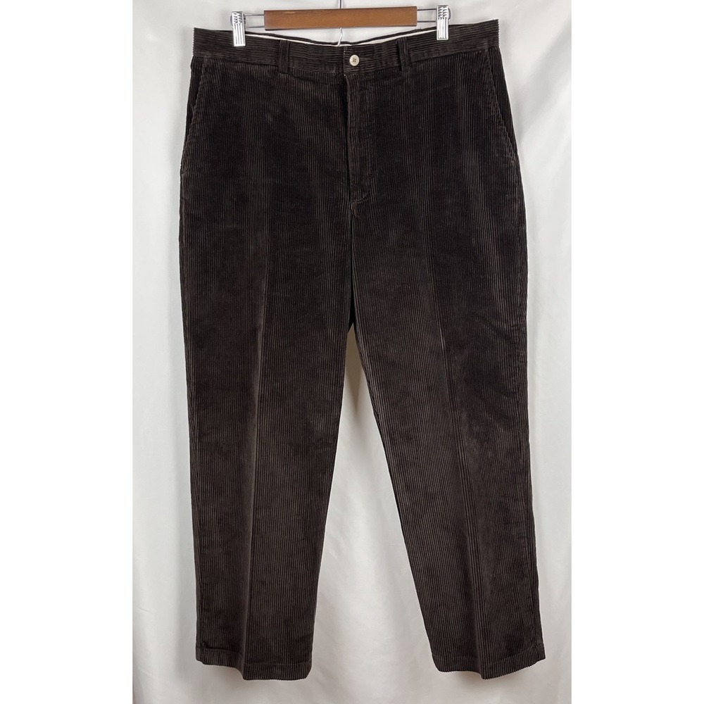Vintage Savane Corduroy Pants Mens‎ 36x29 Espresso Brown 100% Cotton Soft Touch